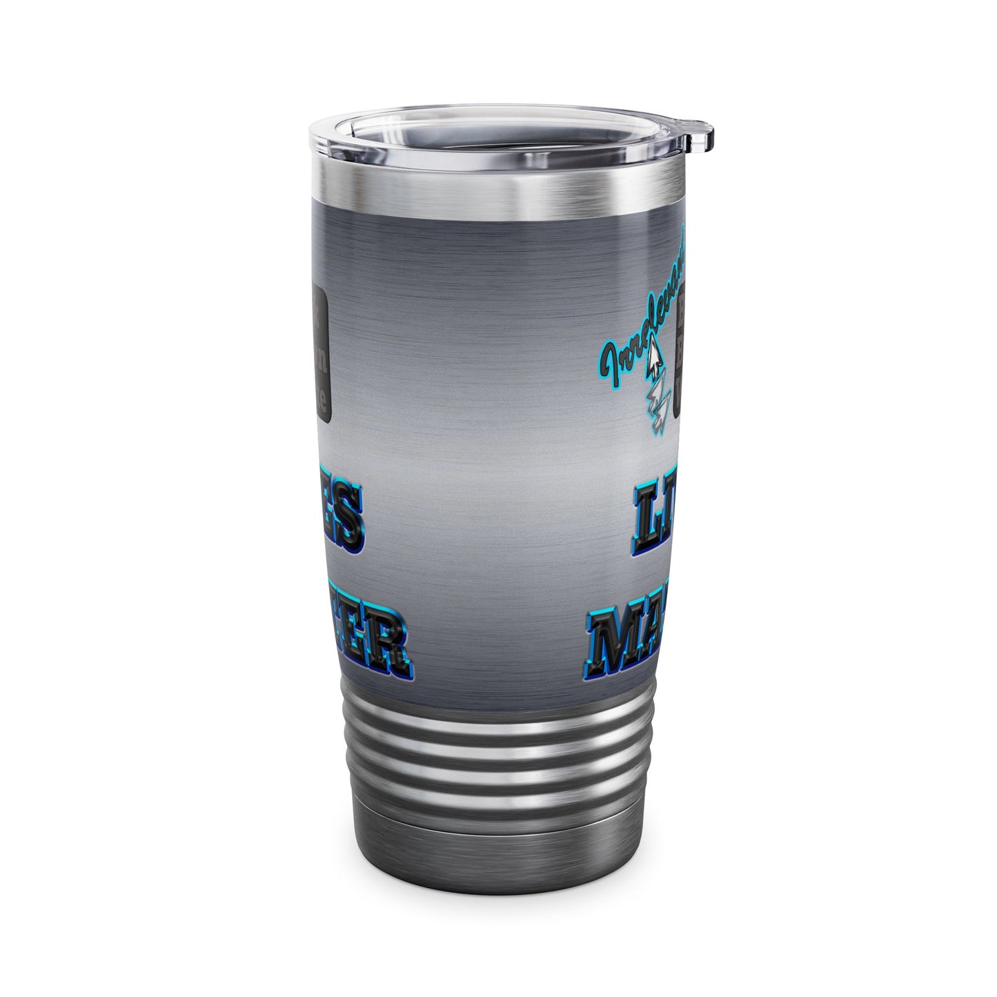 irrelevant - Ringneck Tumbler, 20oz (brushed nickel)