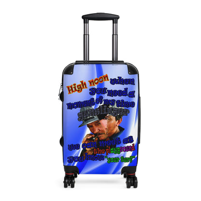high noon - Suitcase (blue-white wave)