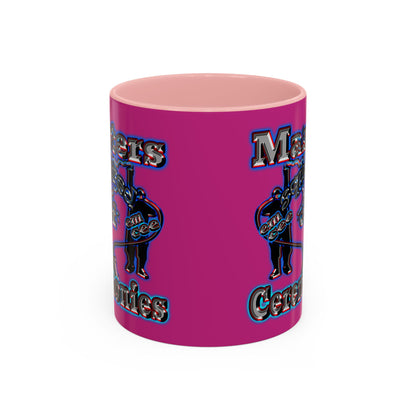 em cee squared - Accent Mug (pink)