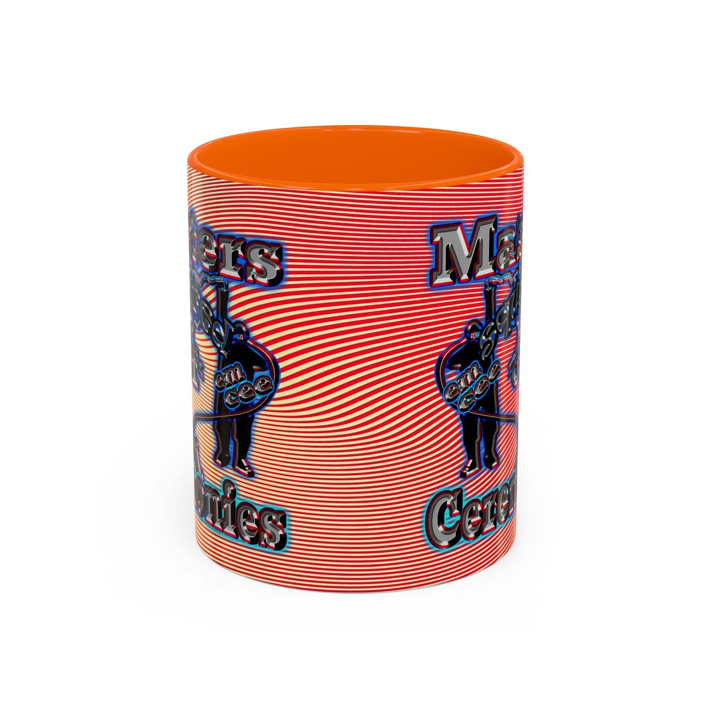 em cee squared - Accent Mug (yellow-orange wave)