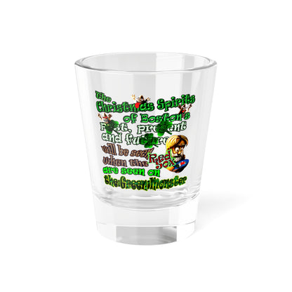 christmas spirits of boston - Shot Glass