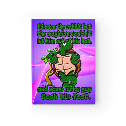 turtle race - journal-blank (purple-pink wave)