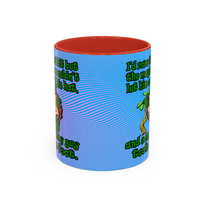 turtle race - Accent Mug (light blue-purple wave)