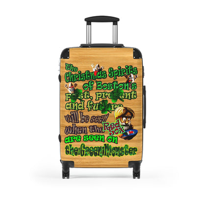 christmas spirits of boston - Suitcase (butterscotch wood finish)