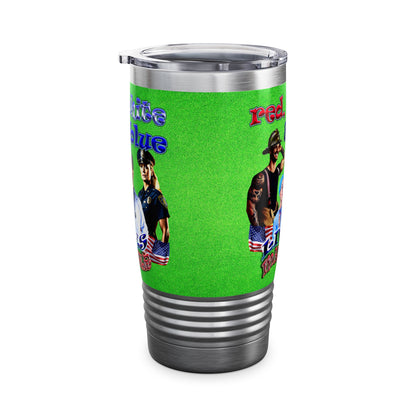 rw&b lives matter - Ringneck Tumbler, 20oz (green turf)