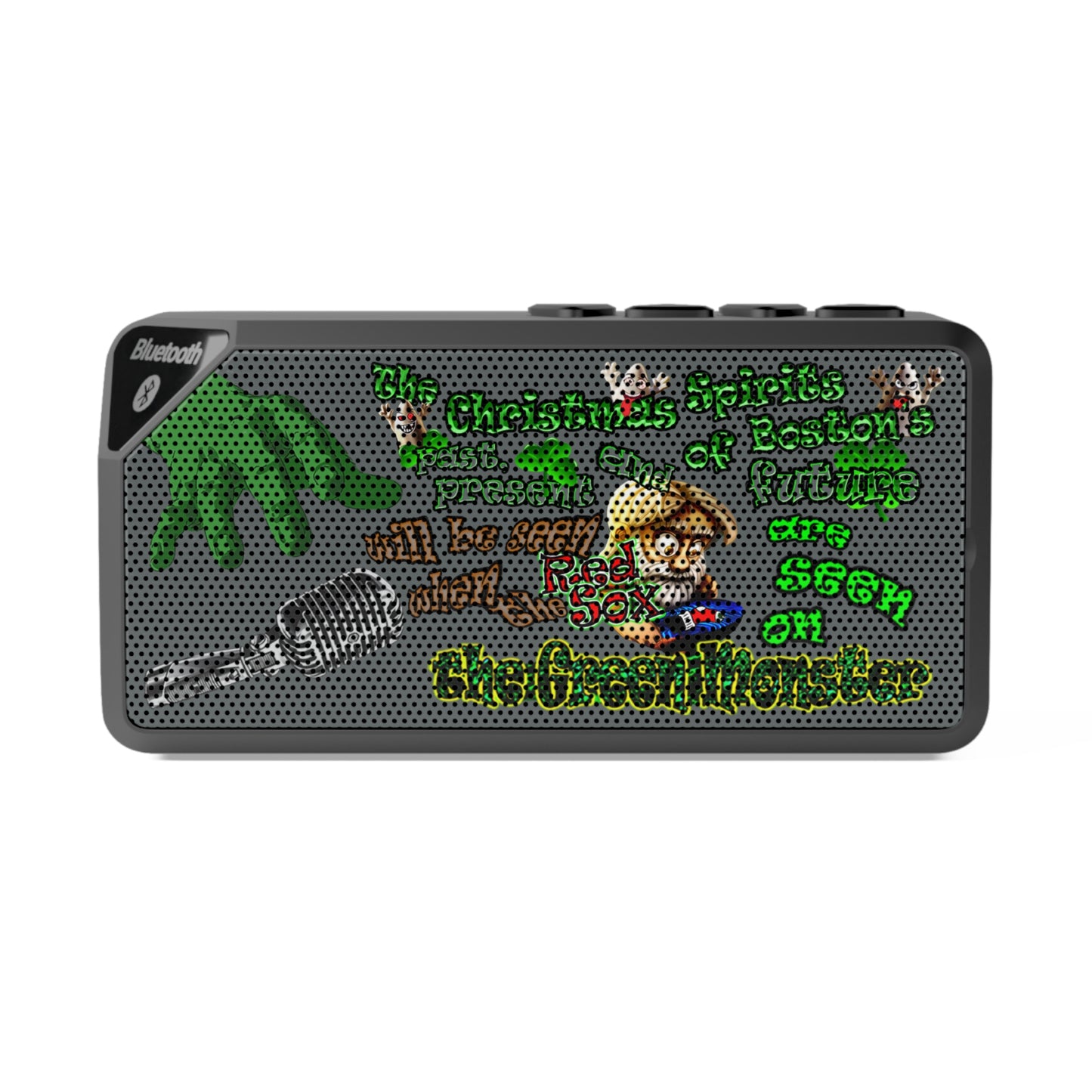 christmas spirits of boston - Jabba Bluetooth Speaker (dark grey)