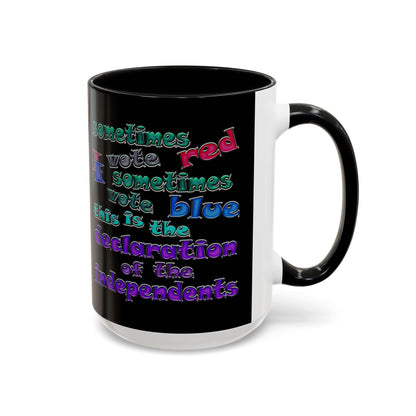 declaration of the independents - Accent Mug (black)
