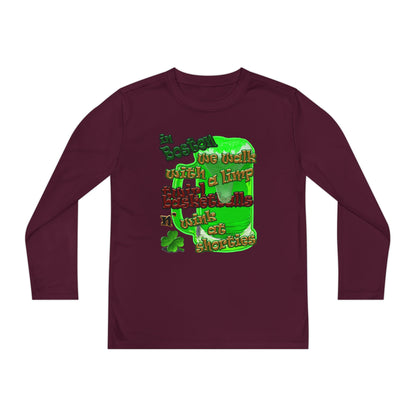 celtics logo - Youth Long Sleeve Competitor Tee