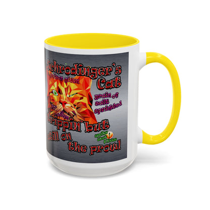 schrodinger's cat - Accent Mug (brushed nickel)