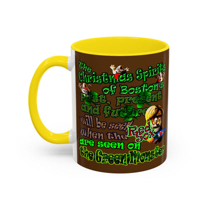christmas spirits of boston - Accent Mug (brown)
