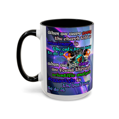 doggystyle - Accent Mug (grey-pink wave)