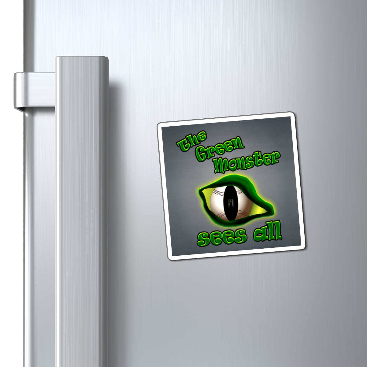 green monster - Magnets - (grey-light grey)