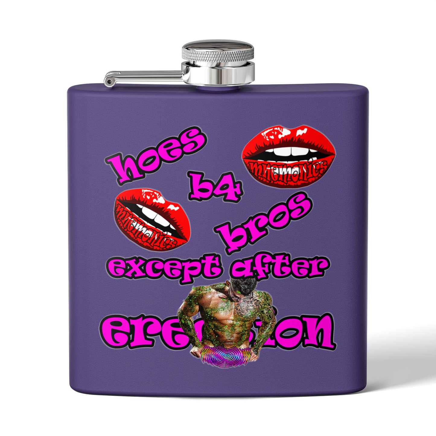 hoes b4 bros - Stainless Steel Flask