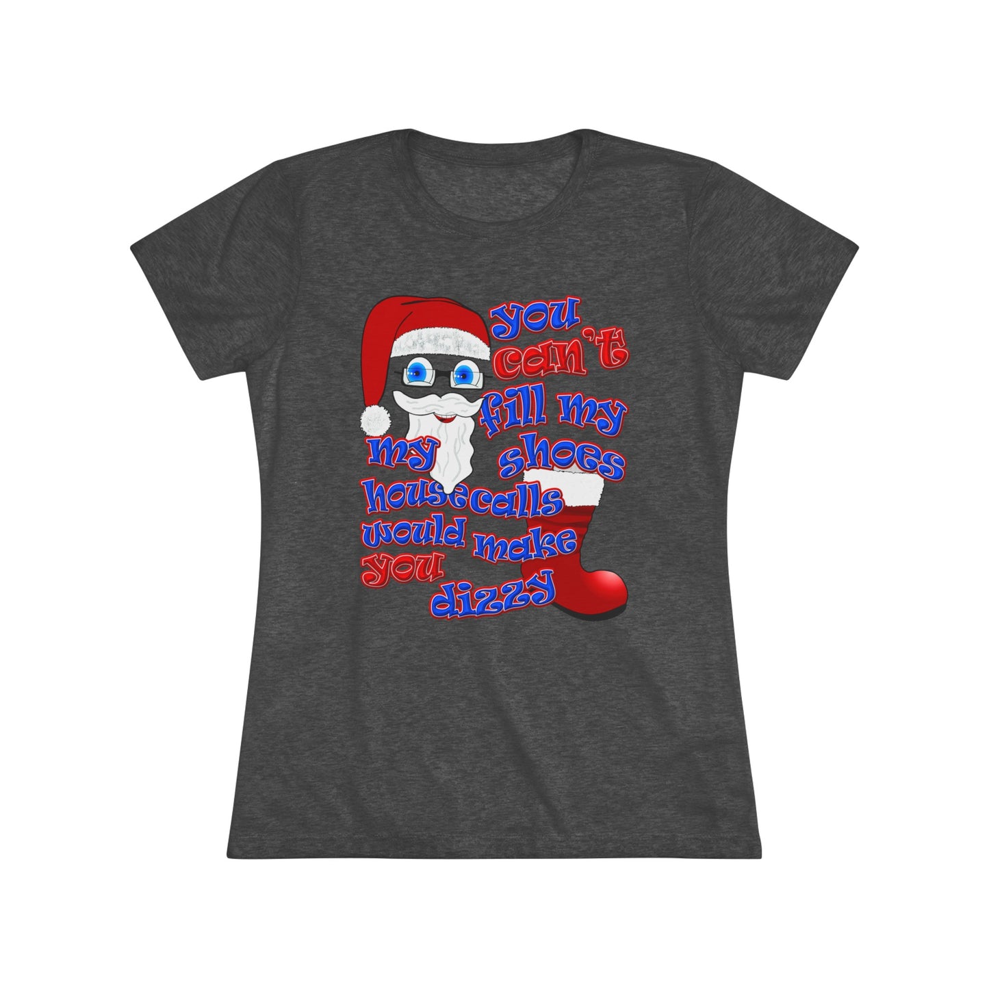 santa's shoes - Women's Triblend Tee