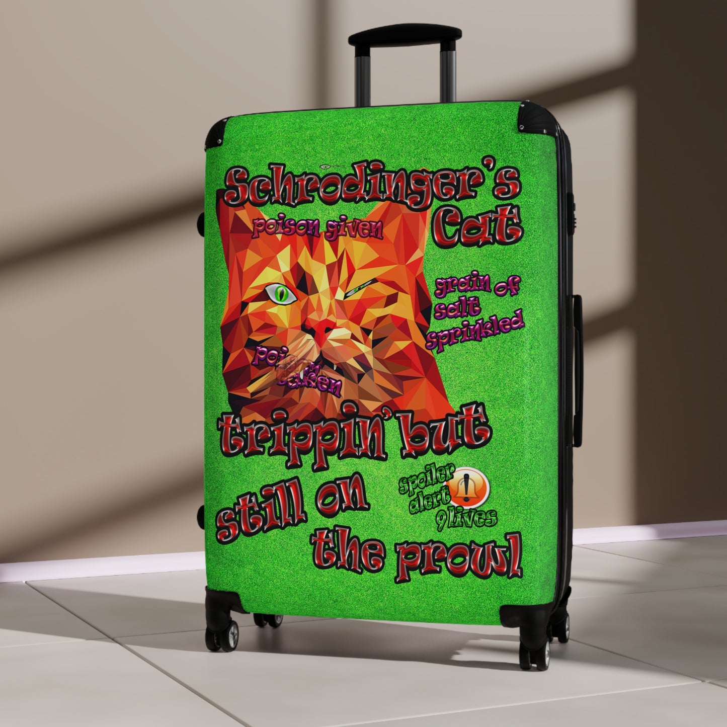 schrodinger's cat - Suitcase (green turf)
