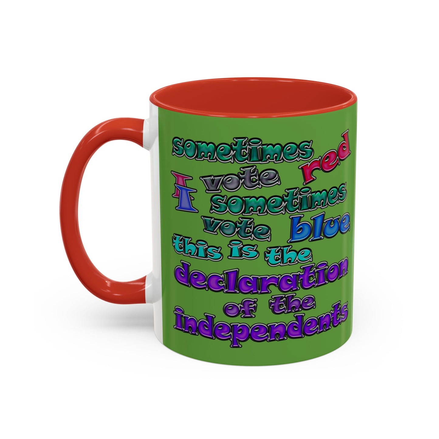 declaration of the independents - Accent Mug (green)