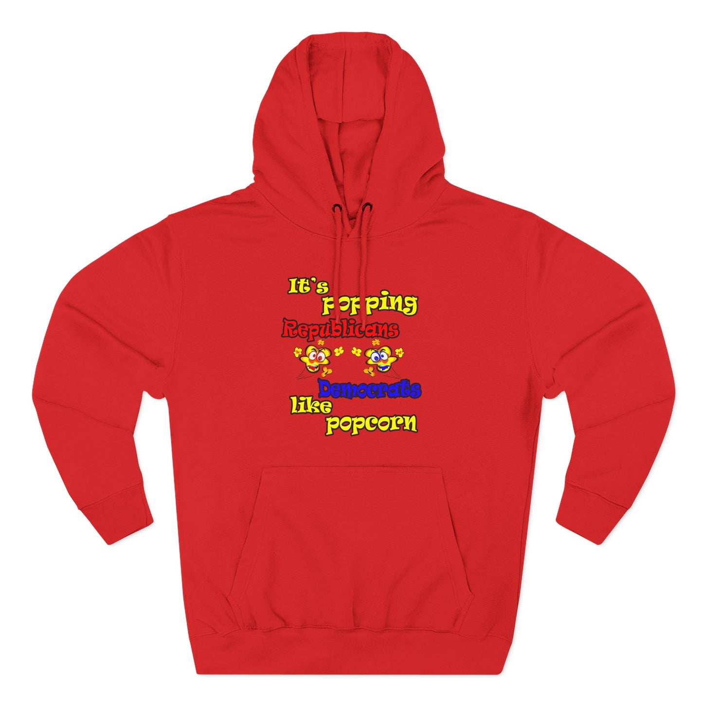 popping like popcorn - Three-Panel Fleece Hoodie