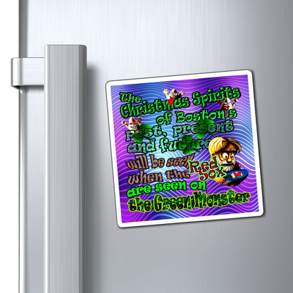 christmas spirits of boston - Magnets - (purple wave)