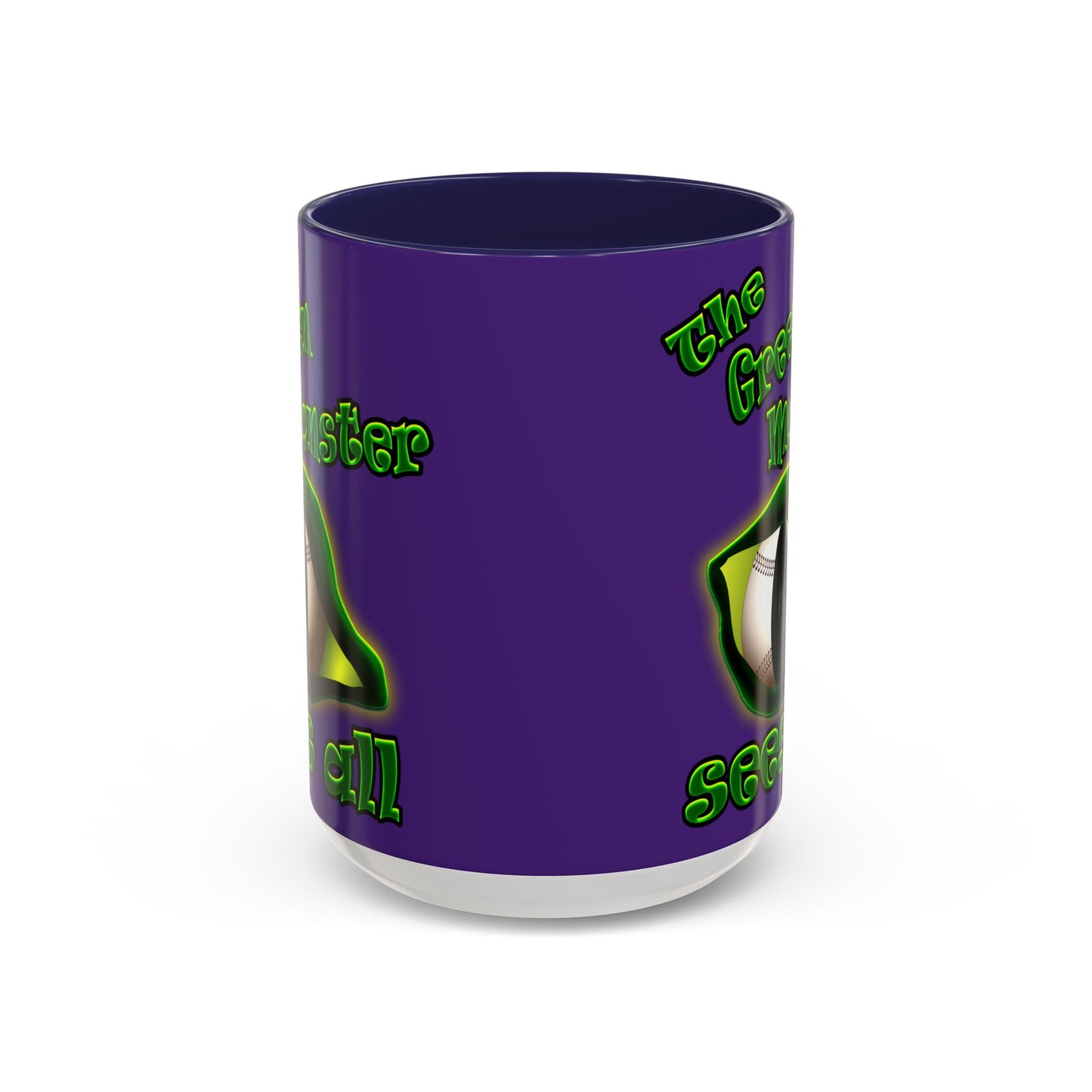 green monster - Accent Mug (purple)