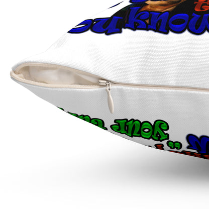 high noon - Spun Polyester Square Pillow - (white)