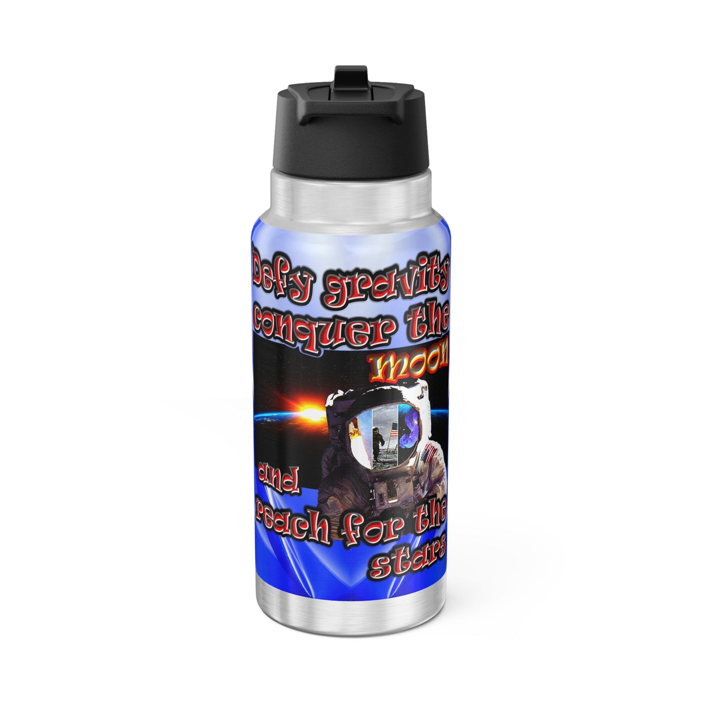 defy conquer reach - Gator Tumbler, 32oz  (blue-white wave)