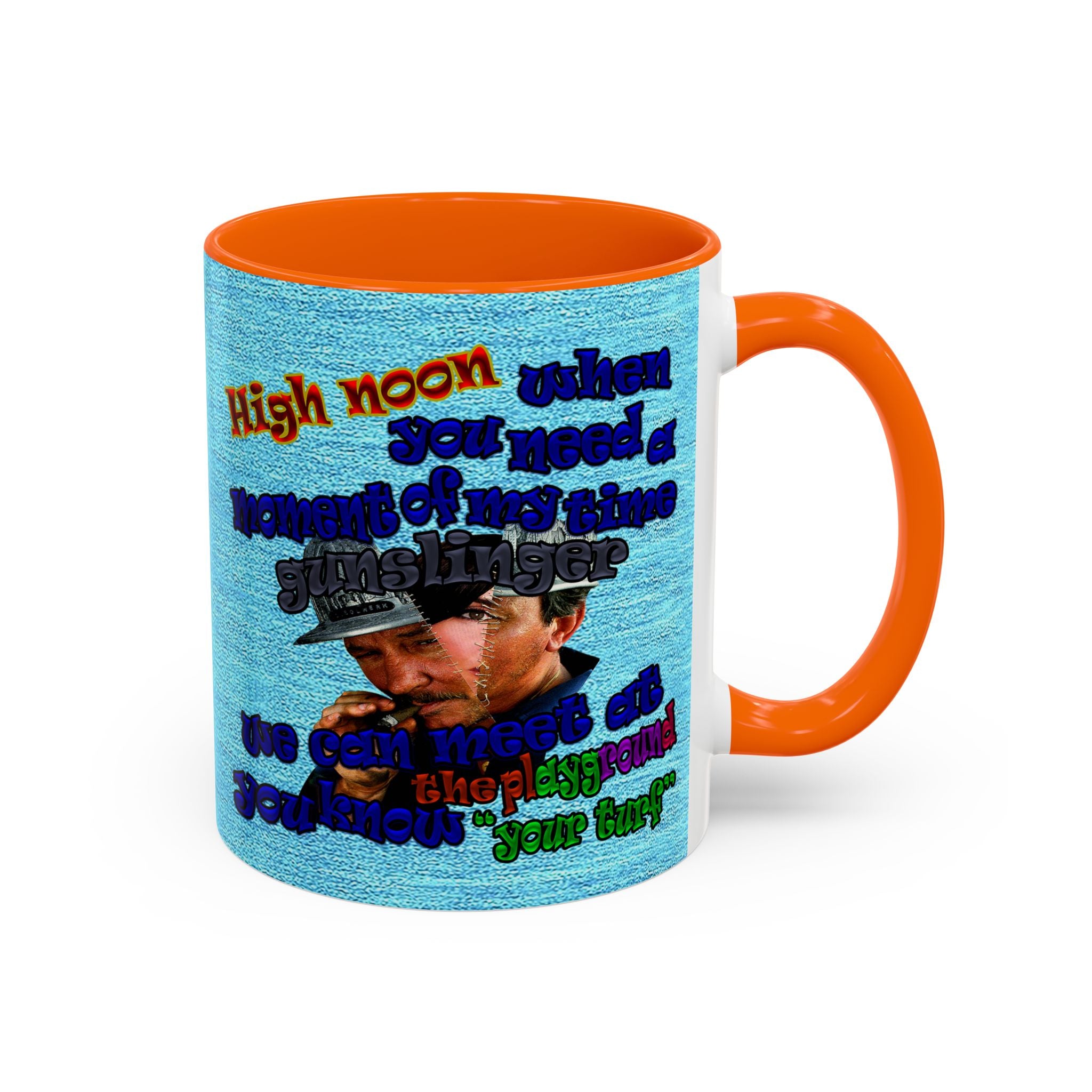 high noon - Accent Mug (faded blue)