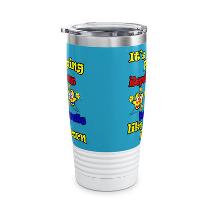 popping like popcorn - Ringneck Tumbler, 20oz (turquoise)