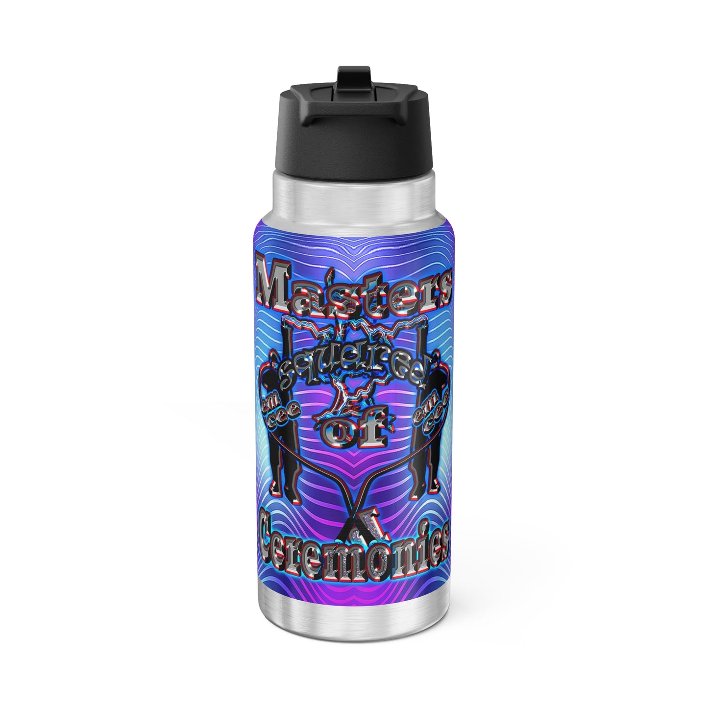 em cee squared - Gator Tumbler, 32oz (purple wave)