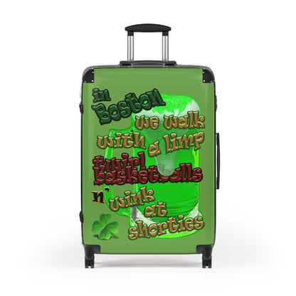 celtics logo - Suitcase (green)