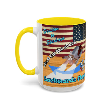 shoot for the stars - Accent Mug (butterscotch wood finish)
