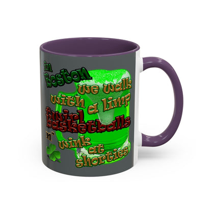 celtics logo - Accent Mug (dark grey)