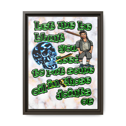 og - framed canvas art (white marble)
