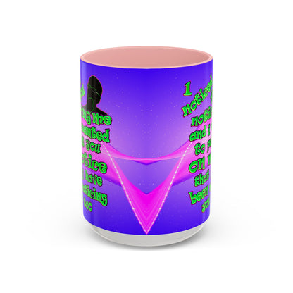 noticed you noticing - Accent Mug (purple-pink wave)