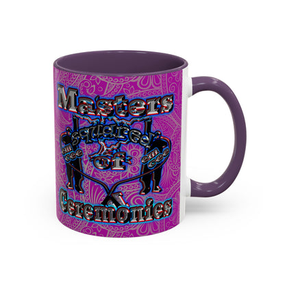 em cee squared - Accent Mug (pink swirl)