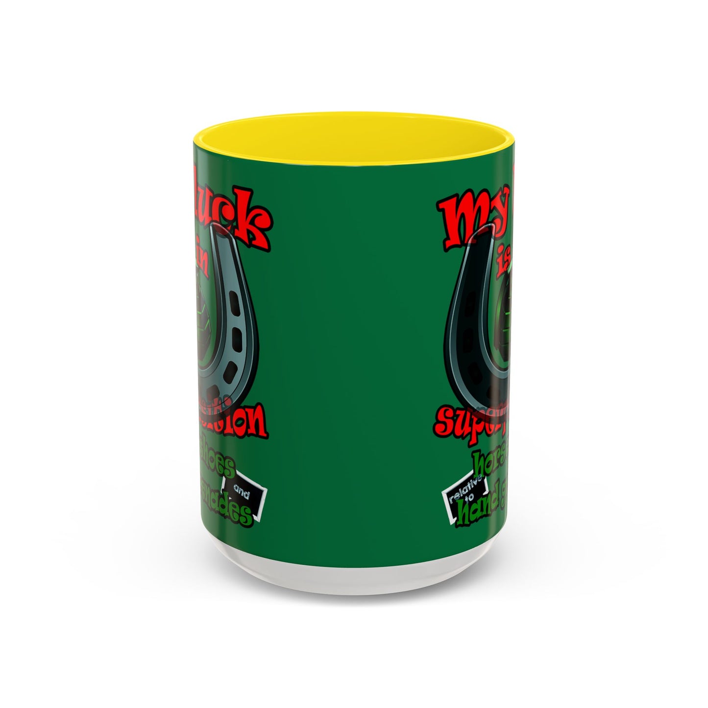 my luck - Accent Mug (dark green)