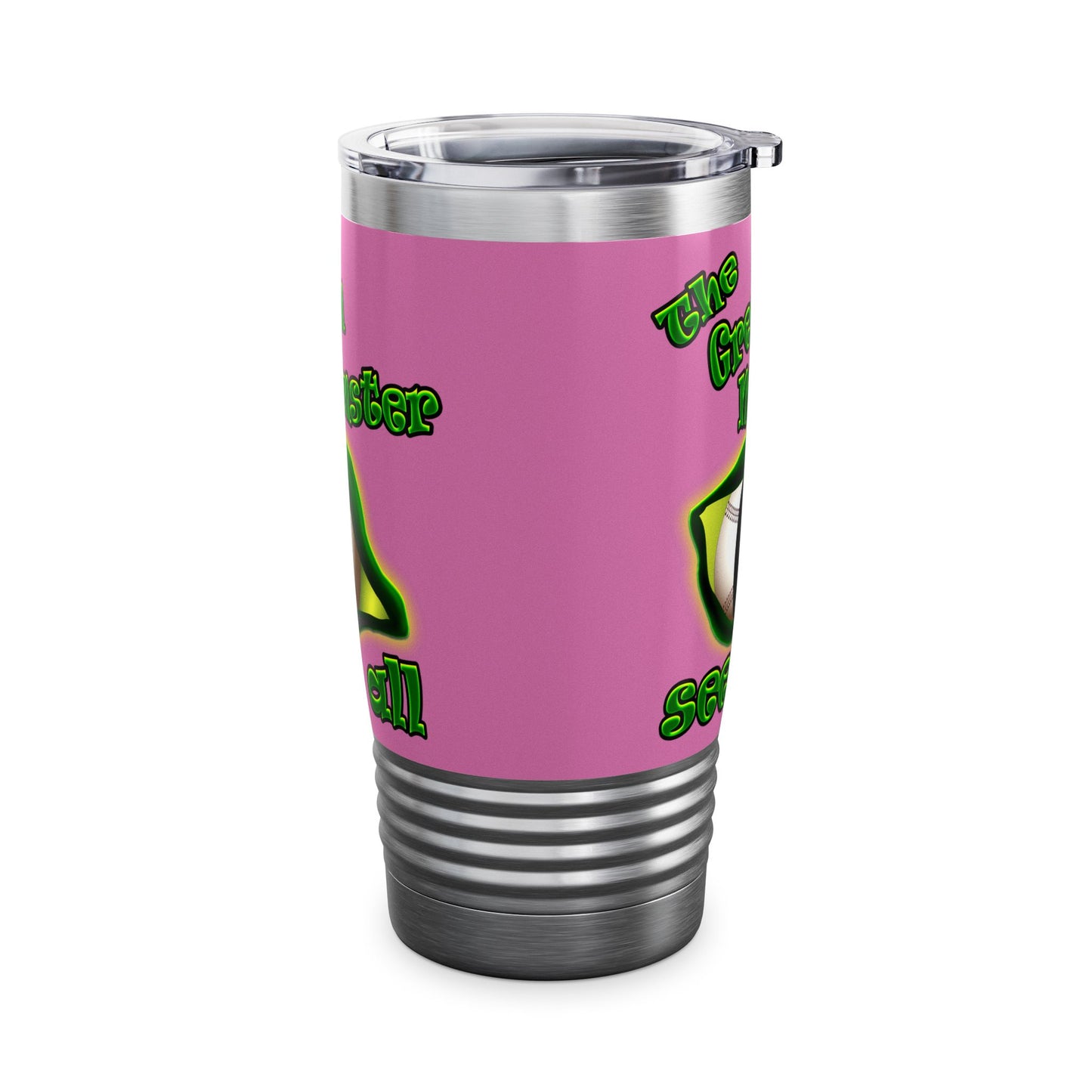 green monster - Ringneck Tumbler, 20oz (light pink)