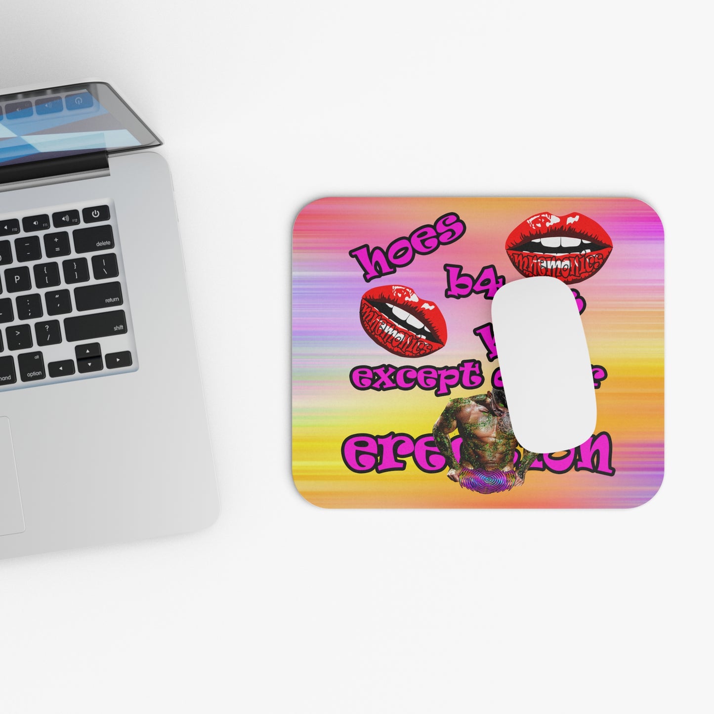 hoes b4 bros - Mouse Pad (Rectangle) (color blur)