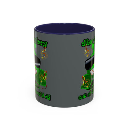 disc jockey - Accent Mug (dark grey)