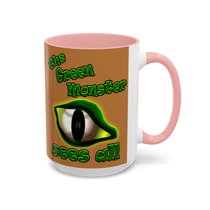 green monster - Accent Mug (light brown)