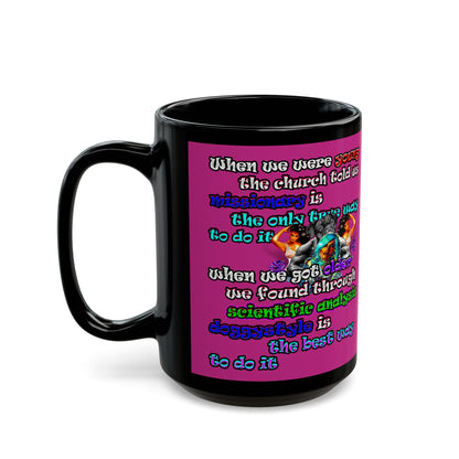 doggystyle - Black Mug (pink)