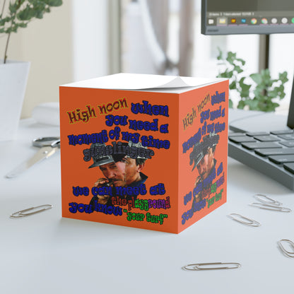 high noon - note cube (orange)
