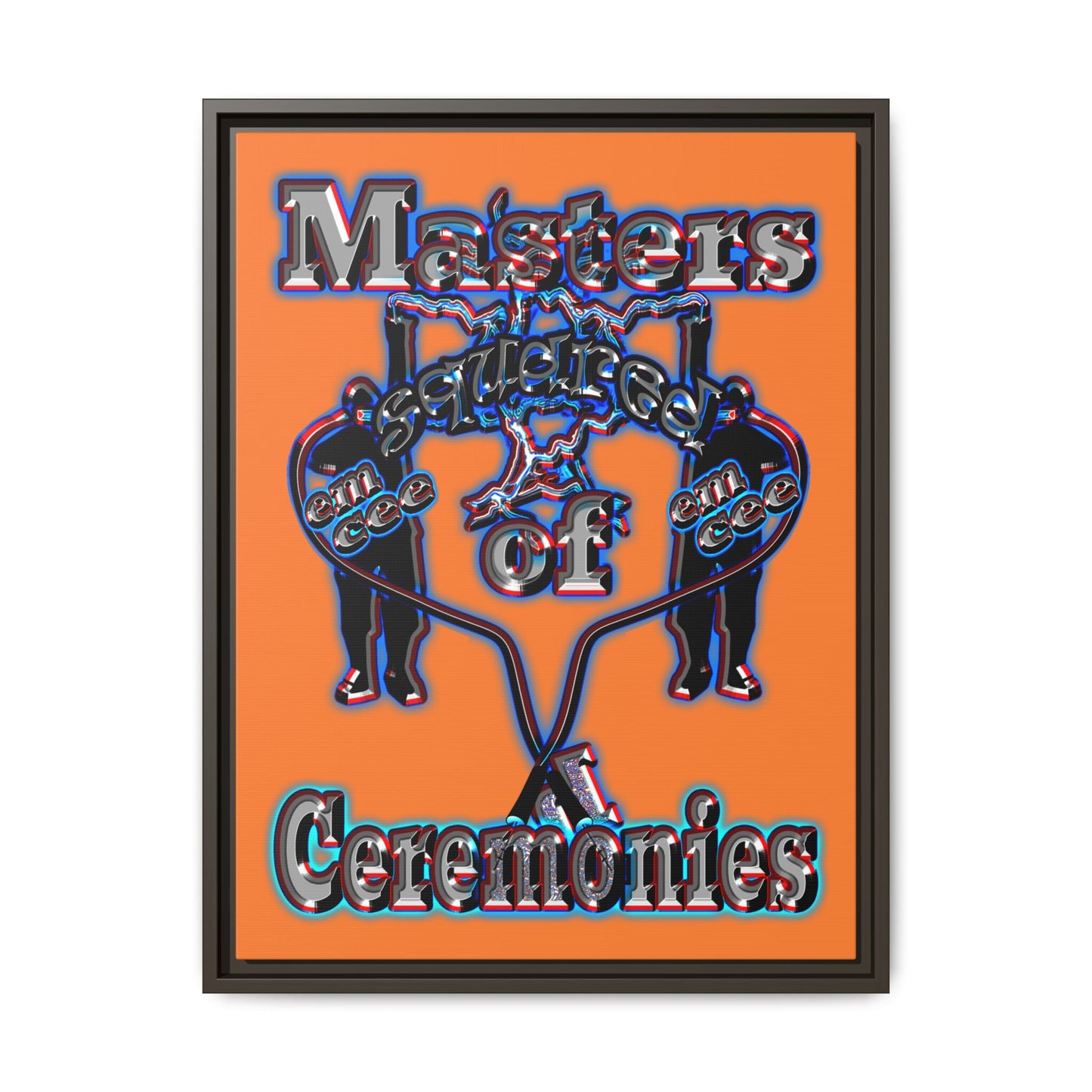 em cee squared - framed canvas art (crusta)