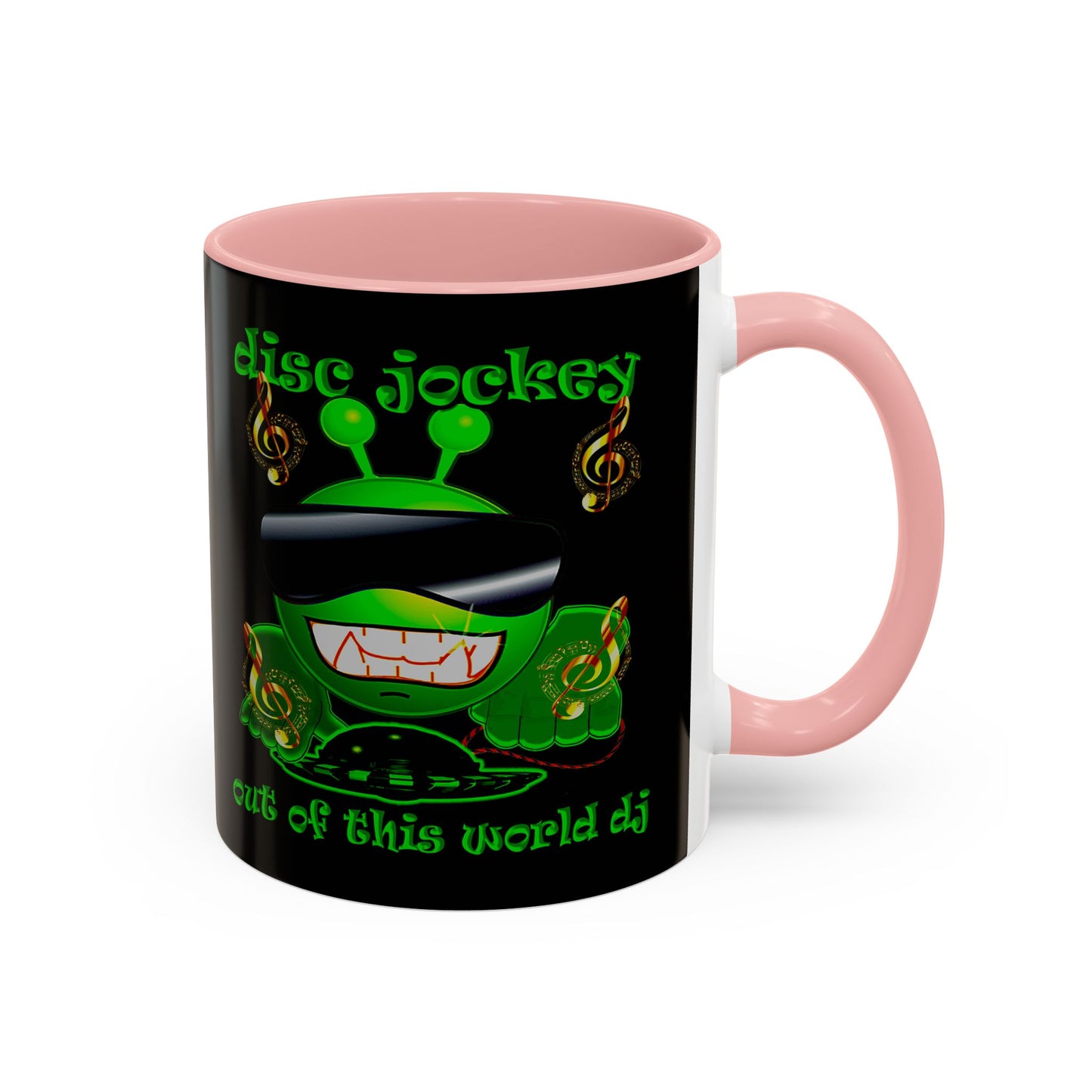 disc jockey - Accent Mug (black)