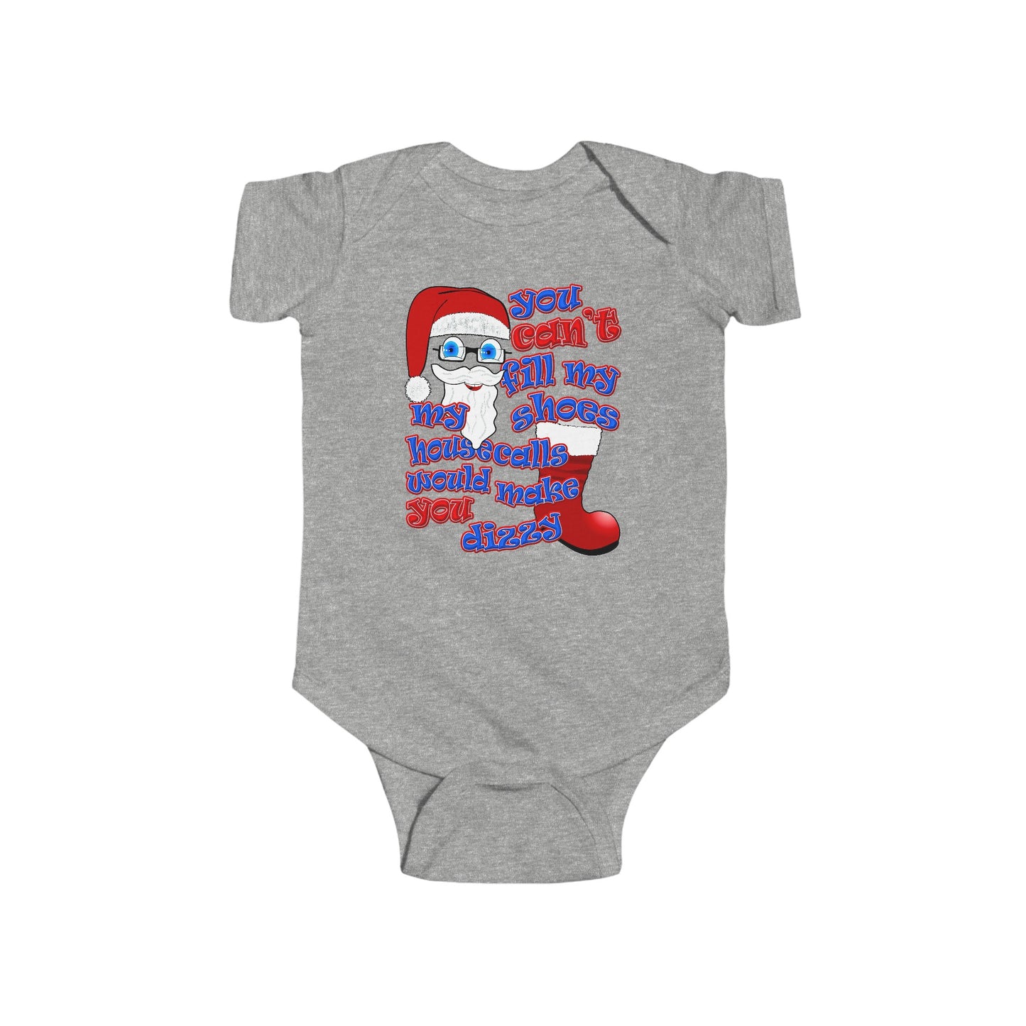 santa's shoes - Infant Fine Jersey Bodysuit