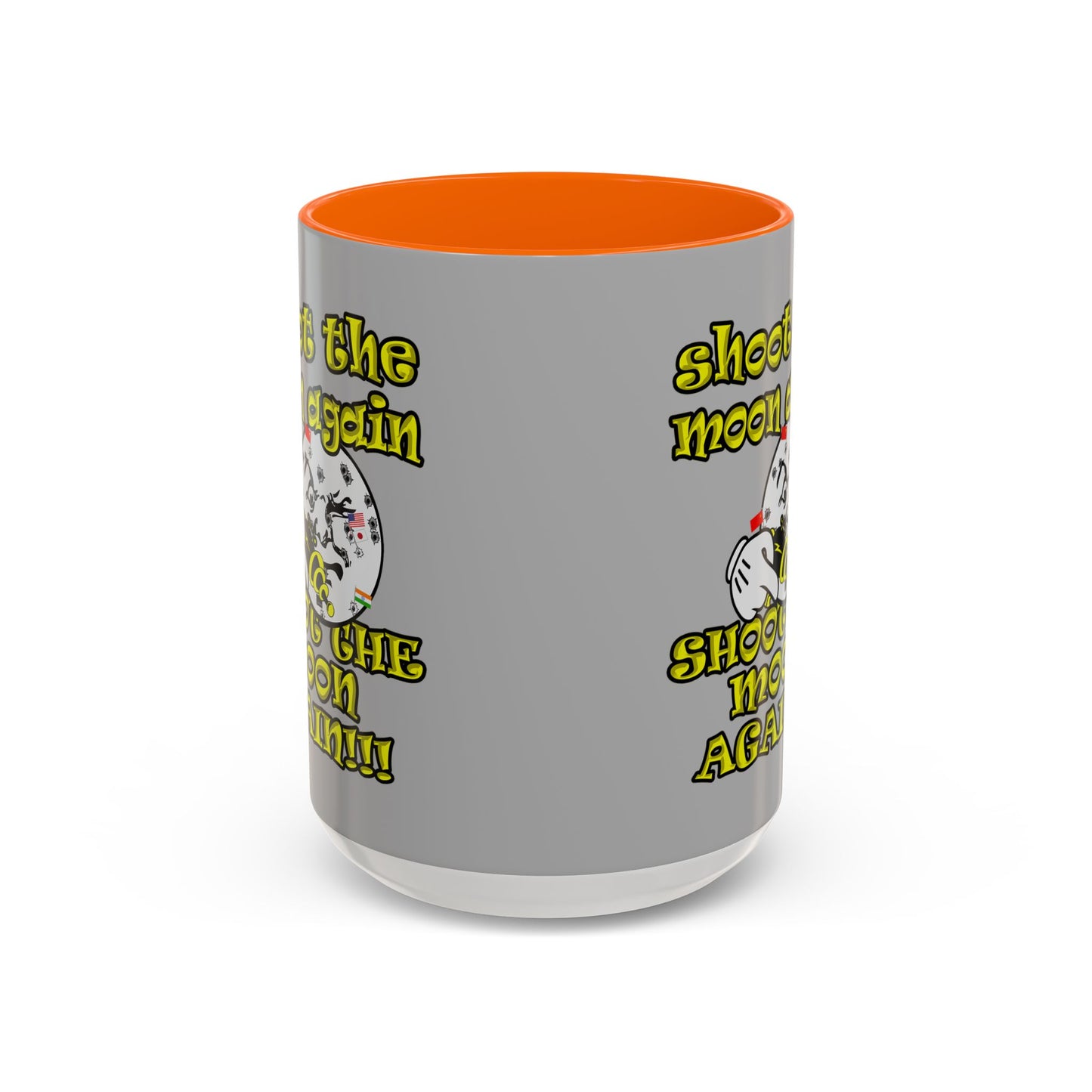 shoot the moon again - Accent Mug (light grey)
