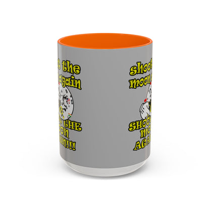 shoot the moon again - Accent Mug (light grey)