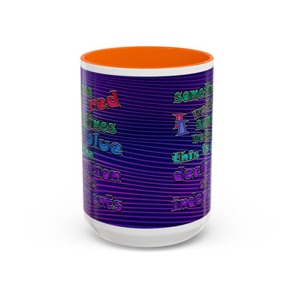declaration of the independents - Accent Mug (purple wave)
