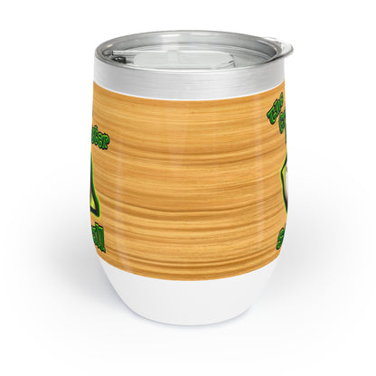 green monster - Chill Wine Tumbler (butterscotch wood finish)