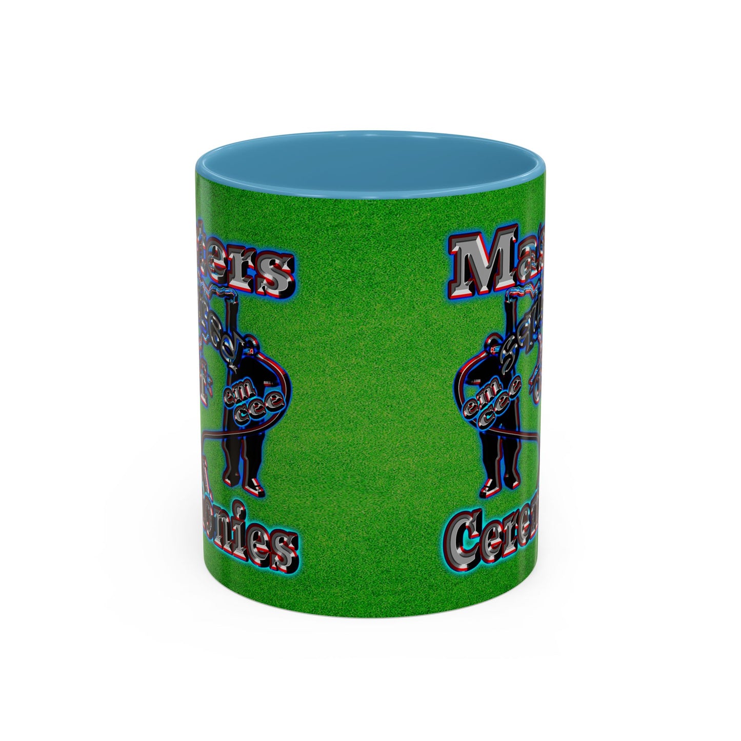 em cee squared - Accent Mug (green turf)