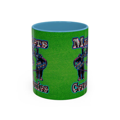 em cee squared - Accent Mug (green turf)